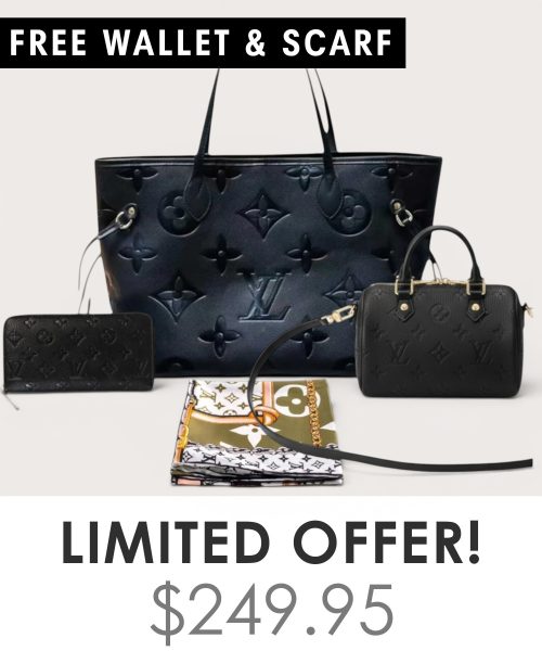 Big bag + Nano speedy + Gifts (Free LV Wallet + Free LV Silk Scarf)