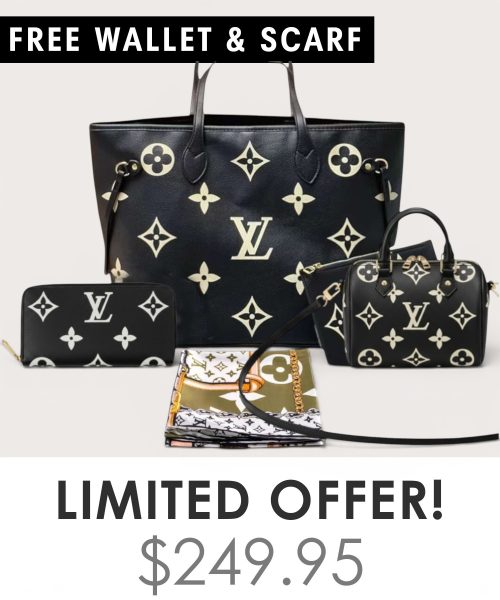 Big bag + Nano speedy + Gifts (Free LV Wallet + Free LV Silk Scarf)