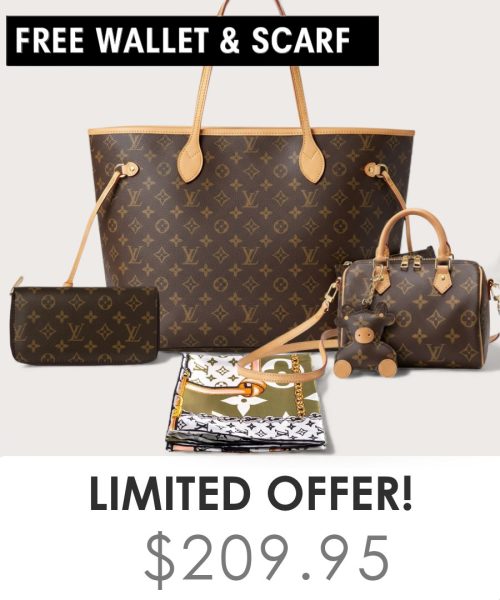 Big bag + Nano speedy + Gifts (Free LV Wallet + Free LV Silk Scarf)