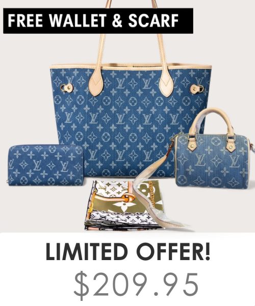 Big bag + Nano speedy + Gifts (Free LV Wallet + Free LV Silk Scarf)