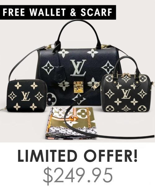 Big bag + Nano speedy + Gifts (Free LV Wallet + Free LV Silk Scarf)