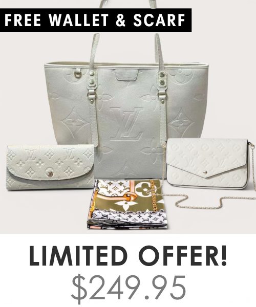 Big bag + Pochette Felicie Mini + Gifts(Free LV Wallet + Free LV Silk Scarf)
