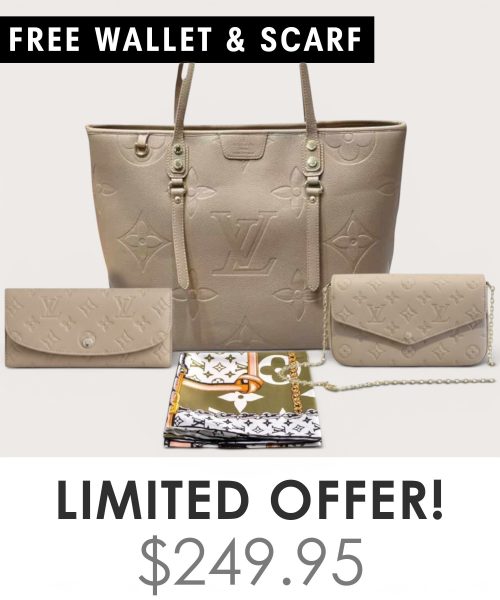 Big bag + Pochette Felicie Mini + Gifts(Free LV Wallet + Free LV Silk Scarf)