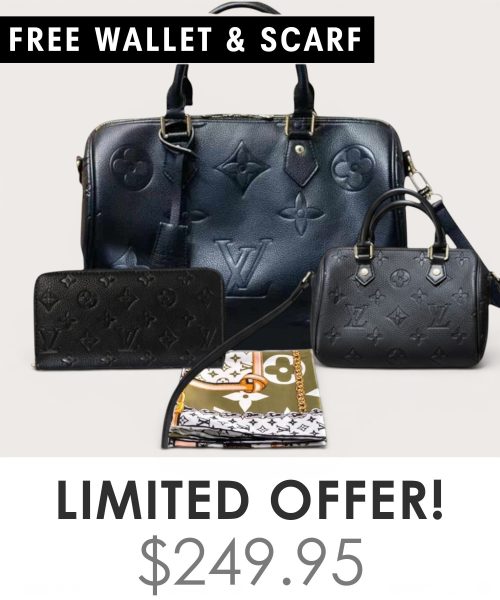 Big bag + Nano speedy + Gifts (Free LV Wallet + Free LV Silk Scarf)