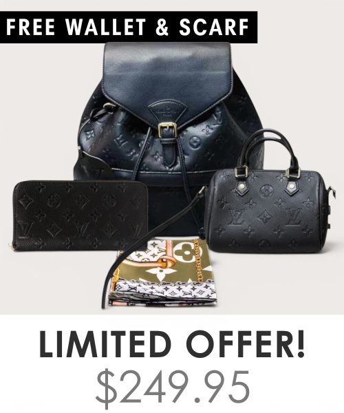 Big bag + Nano speedy + Gifts (Free LV Wallet + Free LV Silk Scarf)