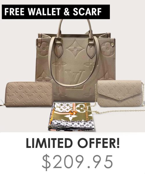 Big bag + Pochette Felicie Mini + Gifts(Free LV Wallet + Free LV Silk Scarf)