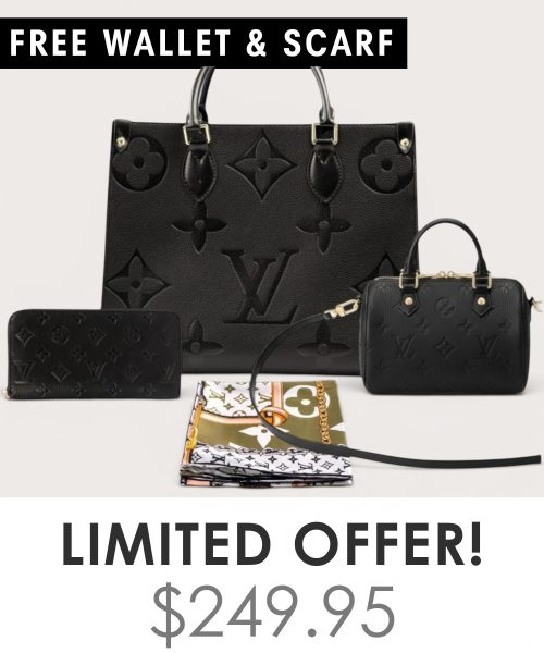 Big bag + Nano speedy + Gifts (Free LV Wallet + Free LV Silk Scarf)