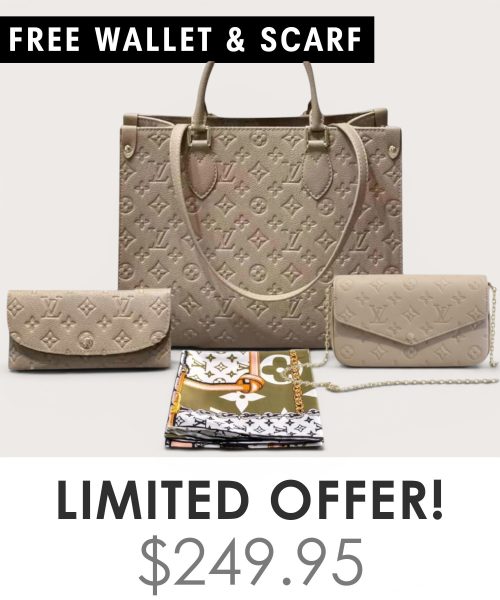 Big bag + Pochette Felicie Mini + Gifts(Free LV Wallet + Free LV Silk Scarf)