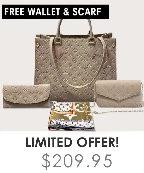 Big bag + Pochette Felicie Mini + Gifts(Free LV Wallet + Free LV Silk Scarf)