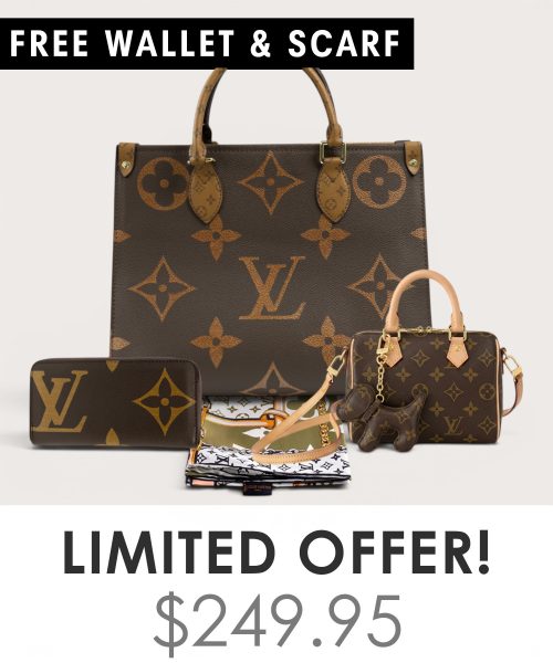 Big bag + Nano speedy + Gifts (Free LV Wallet + Free LV Silk Scarf)