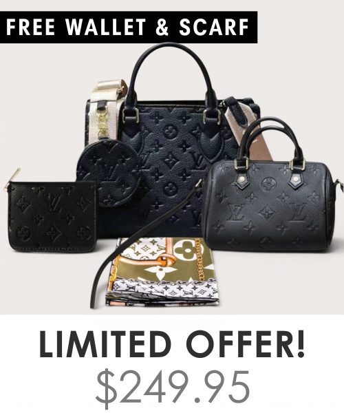 Big bag + Nano speedy + Gifts (Free LV Wallet + Free LV Silk Scarf)