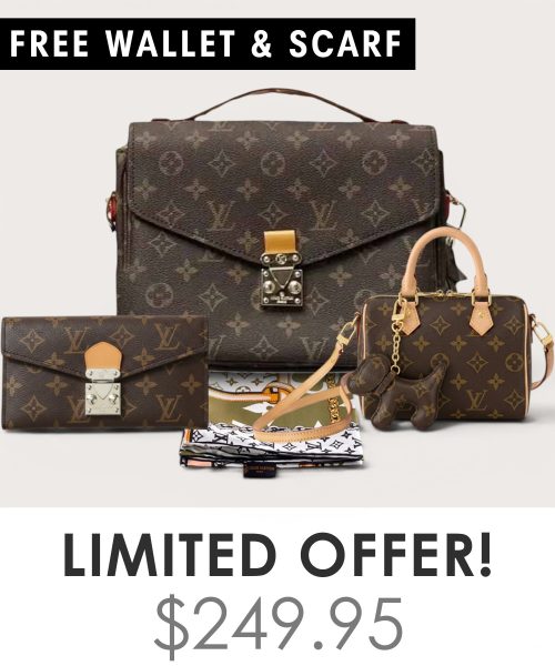 Big bag + Nano speedy + Gifts (Free LV Wallet + Free LV Silk Scarf)