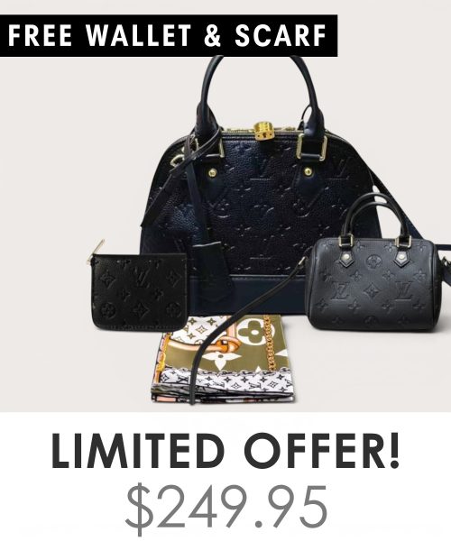 Big bag + Nano speedy + Gifts (Free LV Wallet + Free LV Silk Scarf)