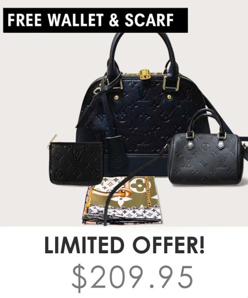 Big bag + Nano speedy + Gifts (Free LV Wallet + Free LV Silk Scarf)