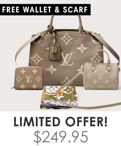 Big bag + Nano speedy + Gifts (Free LV Wallet + Free LV Silk Scarf)