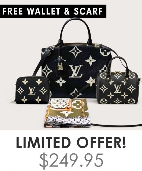 Big bag + Nano speedy + Gifts (Free LV Wallet + Free LV Silk Scarf)