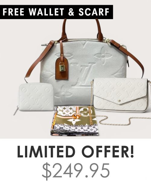 Big bag + Pochette Felicie Mini + Gifts(Free LV Wallet + Free LV Silk Scarf)
