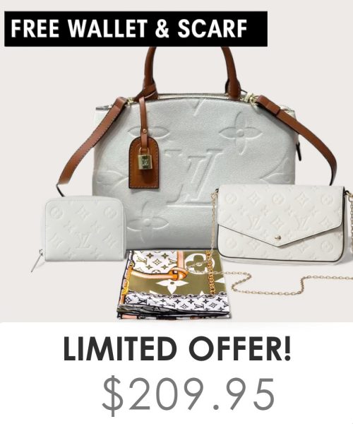 Big bag + Pochette Felicie Mini + Gifts(Free LV Wallet + Free LV Silk Scarf)