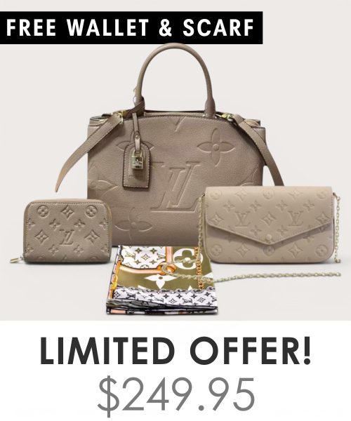 Big bag + Pochette Felicie Mini + Gifts(Free LV Wallet + Free LV Silk Scarf)