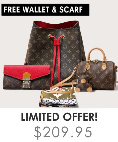 Big bag + Nano speedy + Gifts (Free LV Wallet + Free LV Silk Scarf)