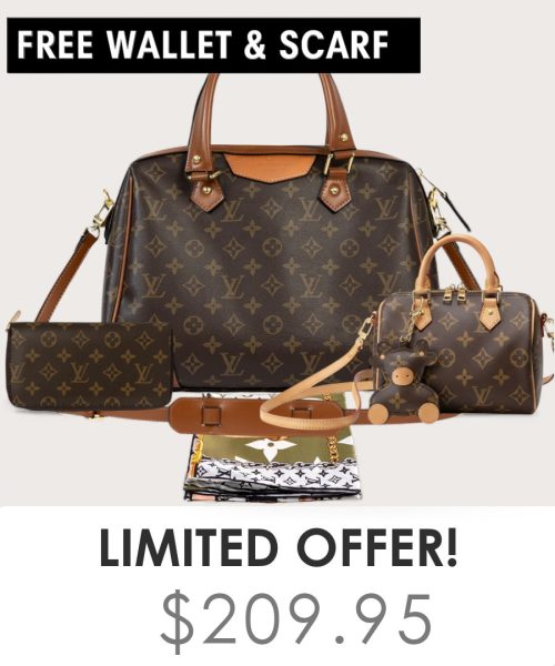 Big bag + Nano speedy + Gifts (Free LV Wallet + Free LV Silk Scarf)