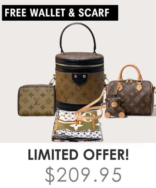 Big bag + Nano speedy + Gifts (Free LV Wallet + Free LV Silk Scarf)