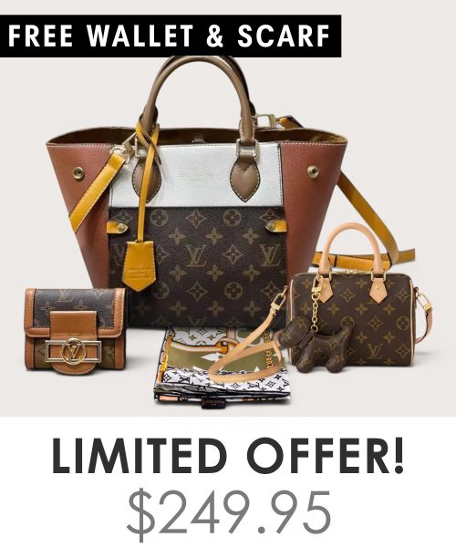 Big bag + Nano speedy + Gifts (Free LV Wallet + Free LV Silk Scarf)
