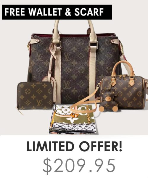 Big bag + Nano speedy + Gifts (Free LV Wallet + Free LV Silk Scarf)