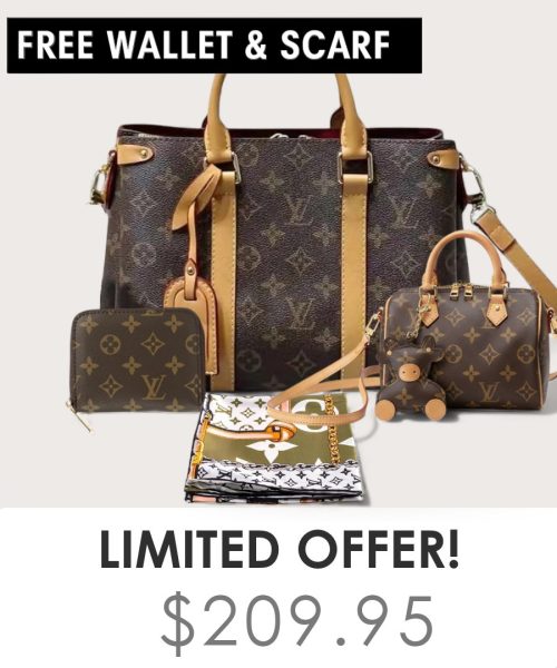 Big bag + Nano speedy + Gifts (Free LV Wallet + Free LV Silk Scarf)