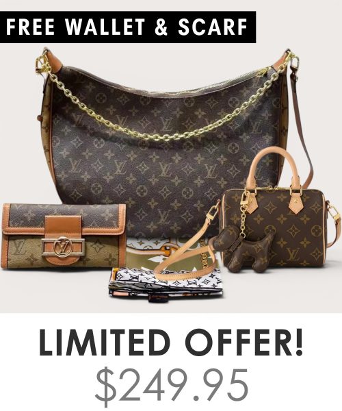 Big bag + Nano speedy + Gifts (Free LV Wallet + Free LV Silk Scarf)