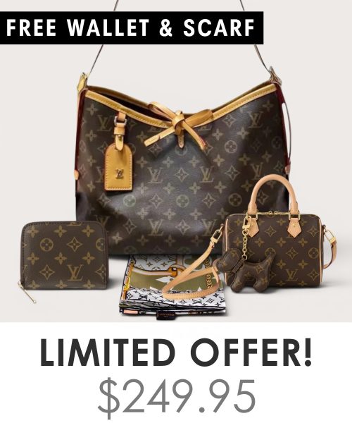 Big bag + Nano speedy + Gifts (Free LV Wallet + Free LV Silk Scarf)
