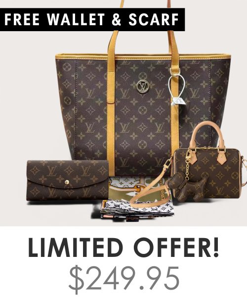 Big bag + Nano speedy + Gifts (Free LV Wallet + Free LV Silk Scarf)