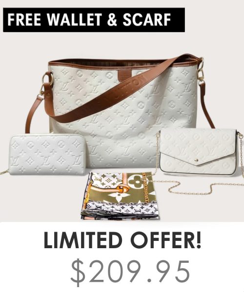 Big bag + Pochette Felicie Mini + Gifts(Free LV Wallet + Free LV Silk Scarf)