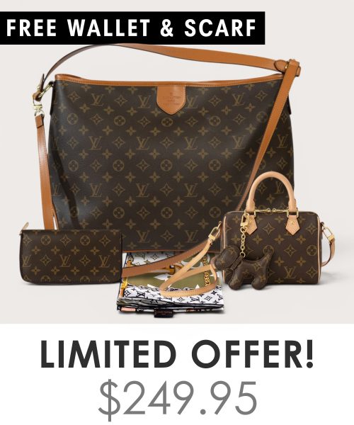 Big bag + Nano speedy + Gifts (Free LV Wallet + Free LV Silk Scarf)