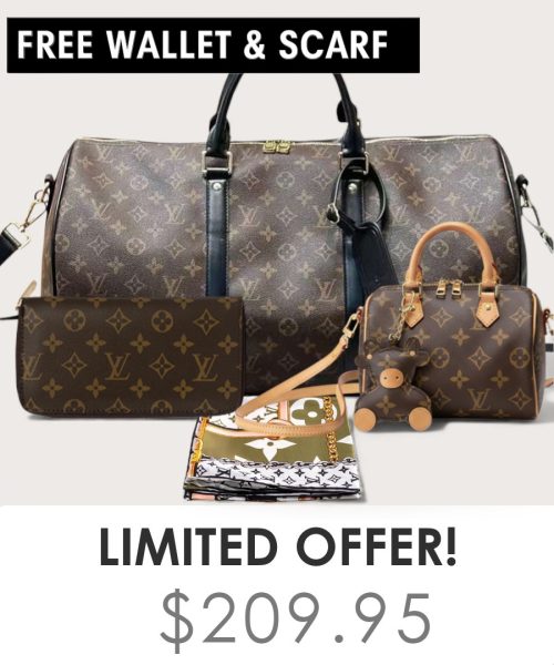 Big bag + Nano speedy + Gifts (Free LV Wallet + Free LV Silk Scarf)