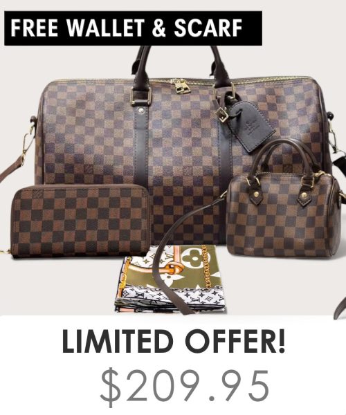 Big bag + Nano speedy + Gifts (Free LV Wallet + Free LV Silk Scarf)