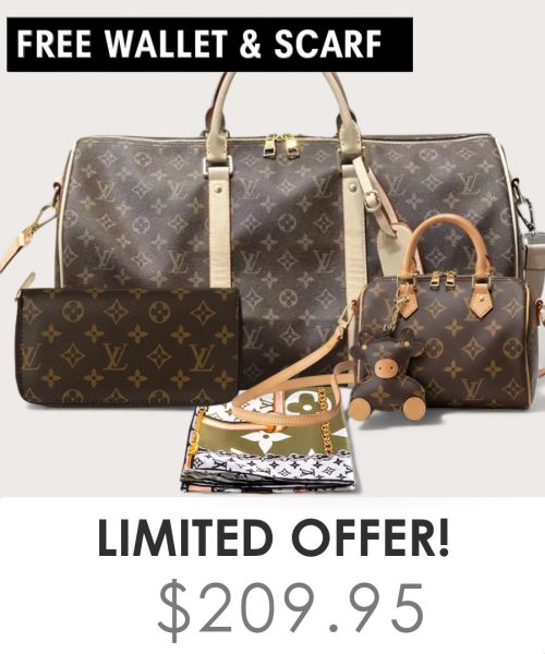 Big bag + Nano speedy + Gifts (Free LV Wallet + Free LV Silk Scarf)