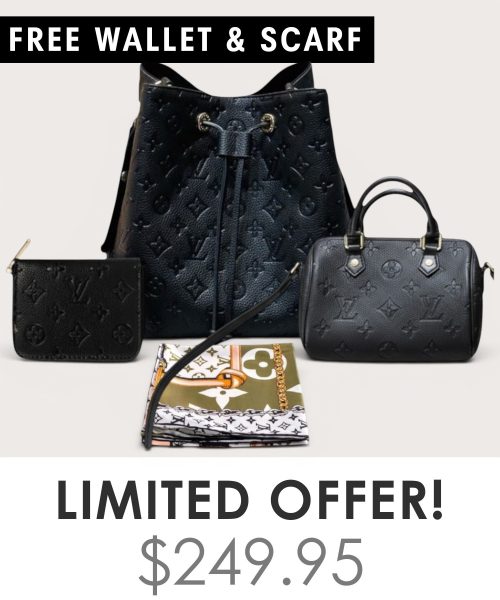 Big bag + Nano speedy + Gifts (Free LV Wallet + Free LV Silk Scarf)