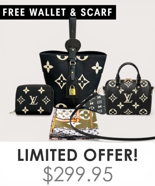 Big bag + Nano speedy + Gifts (Free LV Wallet + Free LV Silk Scarf)