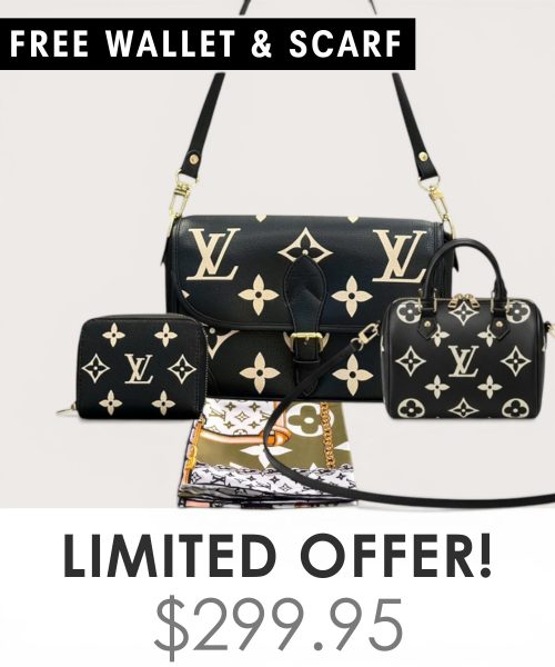 Big bag + Nano speedy + Gifts (Free LV Wallet + Free LV Silk Scarf)