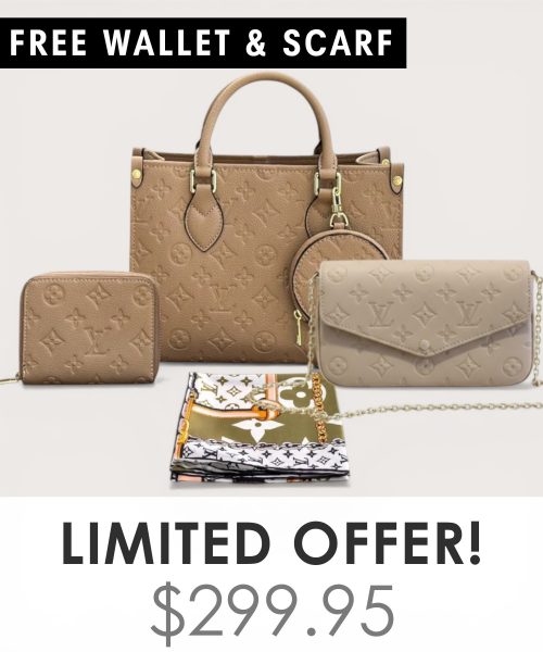 Big bag + Pochette Felicie Mini + Gifts(Free LV Wallet + Free LV Silk Scarf)