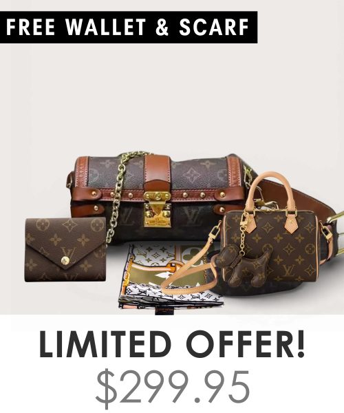 Big bag + Nano speedy + Gifts (Free LV Wallet + Free LV Silk Scarf)