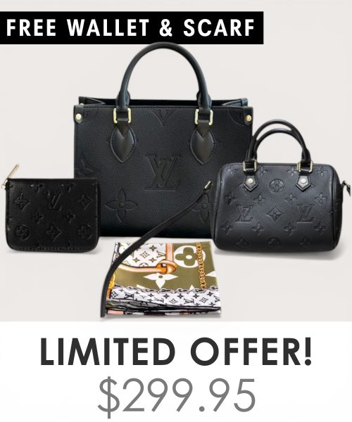 Big bag + Nano speedy + Gifts (Free LV Wallet + Free LV Silk Scarf)