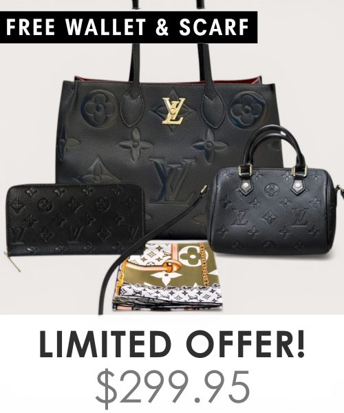 Big bag + Nano speedy + Gifts (Free LV Wallet + Free LV Silk Scarf)