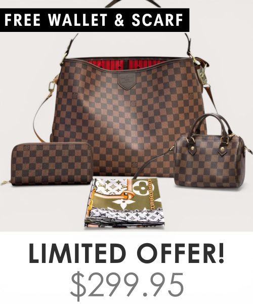 Big bag + Nano speedy + Gifts (Free LV Wallet + Free LV Silk Scarf)