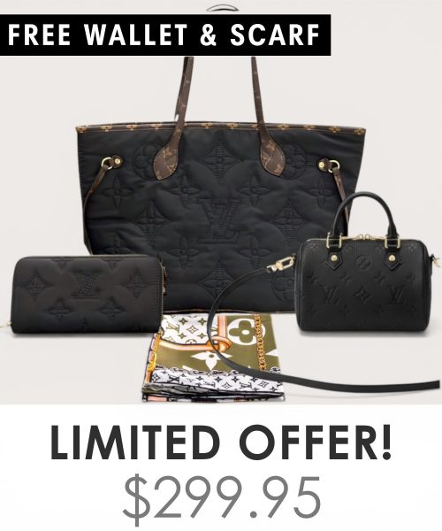 Big bag + Nano speedy + Gifts (Free LV Wallet + Free LV Silk Scarf)