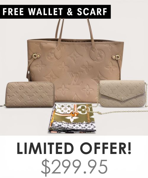 Big bag + Pochette Felicie Mini + Gifts(Free LV Wallet + Free LV Silk Scarf)