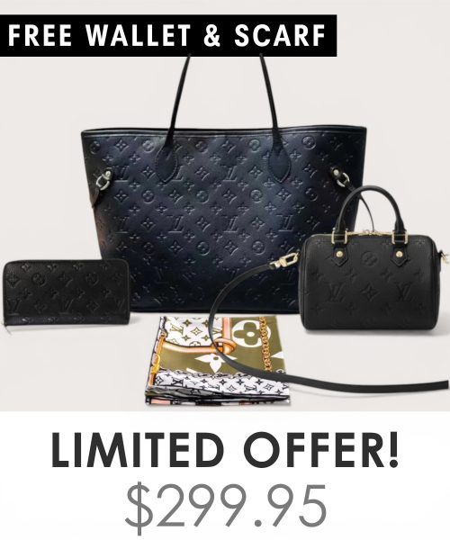 Big bag + Nano speedy + Gifts (Free LV Wallet + Free LV Silk Scarf)