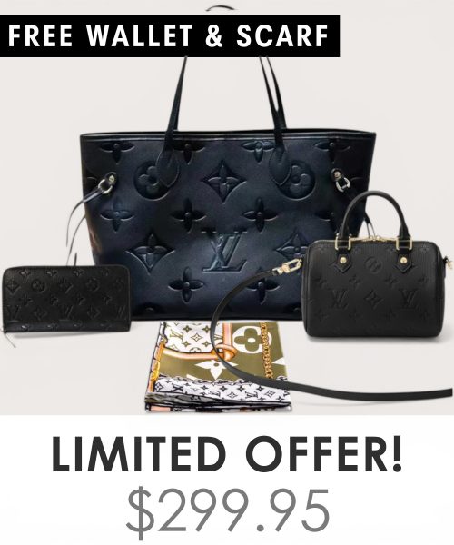 Big bag + Nano speedy + Gifts (Free LV Wallet + Free LV Silk Scarf)