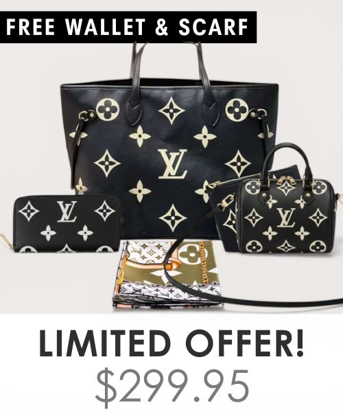 Big bag + Nano speedy + Gifts (Free LV Wallet + Free LV Silk Scarf)
